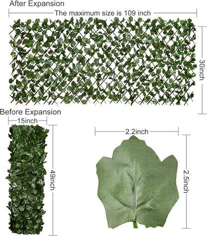 PysaWood Flexivy Clôture d'intimité Feuillage de Ivy 1X2M