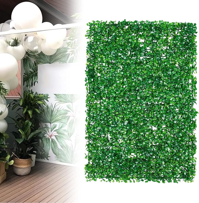 Panneau De Haie Artificielle Verte 40x60 cm Pour Clôture
