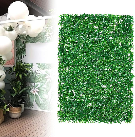 Panneau De Haie Artificielle Verte 40x60 cm Pour Clôture