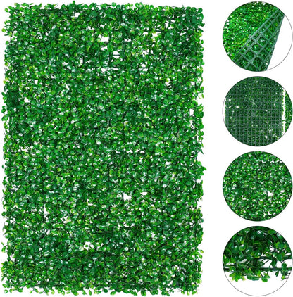 Panneau De Haie Artificielle Verte 40x60 cm Pour Clôture