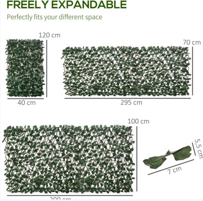 PysaWood Flexivy Clôture d'intimité Feuillage de Ivy 1X2M