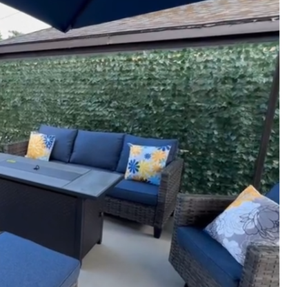 Clôture d'intimité extensible (3m/1m) en lierre artificiel