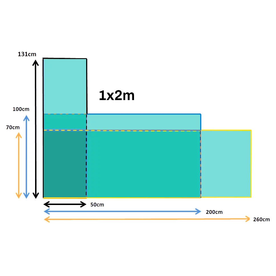 PysaWood Flexivy Clôture d'intimité Feuillage de Ivy 1X2M